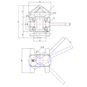 Twistlock manuell IF-51L Produktskizze