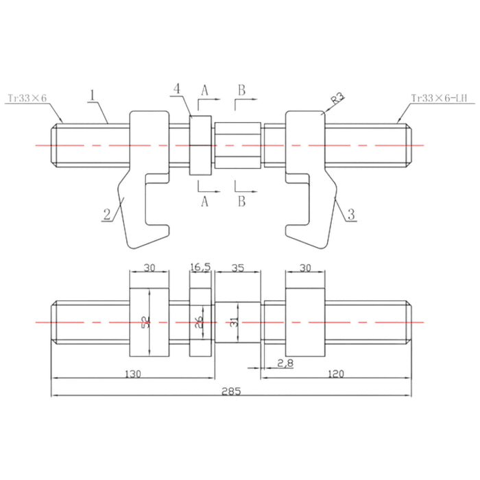 Bridge Fitting 260 mm