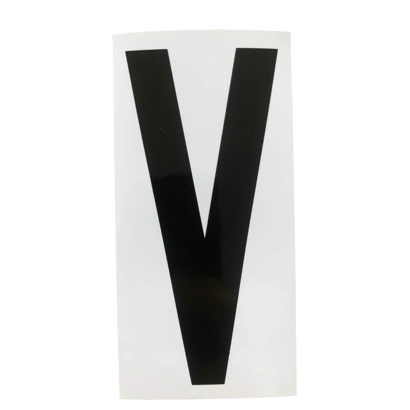 Containerbeschriftung_BuchstabeV_schwarzaufweiss