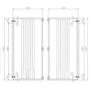 Containertrennwand technische Zeichnung