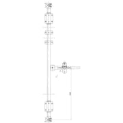 Containertuerstange_NockenlinksGriffrechts2398mm_technischeZeichnung