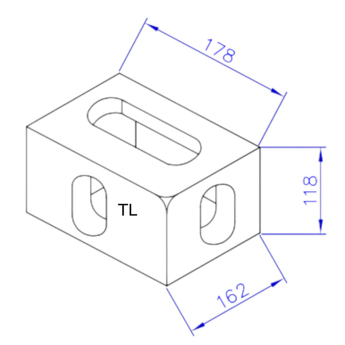 CornerCasting_oben links TL_technische Zeichnung