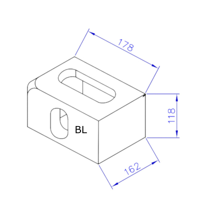 CornerCasting_unten links BL_technische Zeichnung