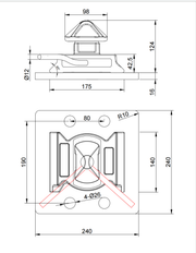 Dovetail twistlock-skizze