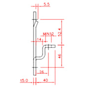 Halteplatte Ueberwurf DH7_technische Zeichnung Seitenansicht