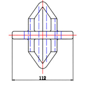 Stacking Cone IF-11 technische Zeichnung Seitenansicht 2
