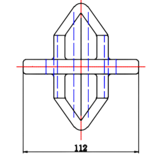 Stacking Cone IF-11 technische Zeichnung Seitenansicht 2