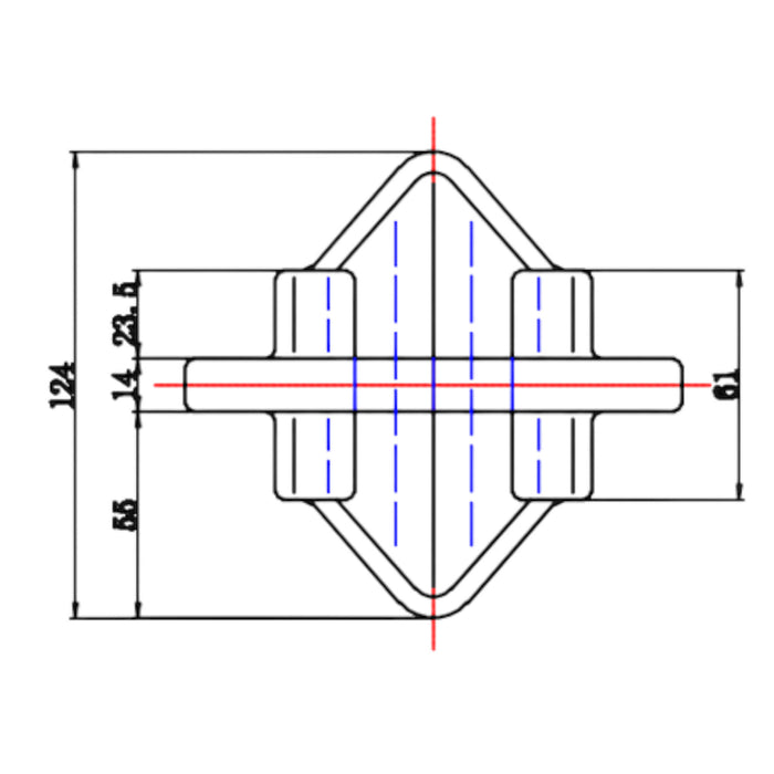 Stacking Cone IF-11 technische Zeichnung Seitenansicht