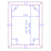 Tuerdichtung J-Profil rechte tuer Gesamtansicht