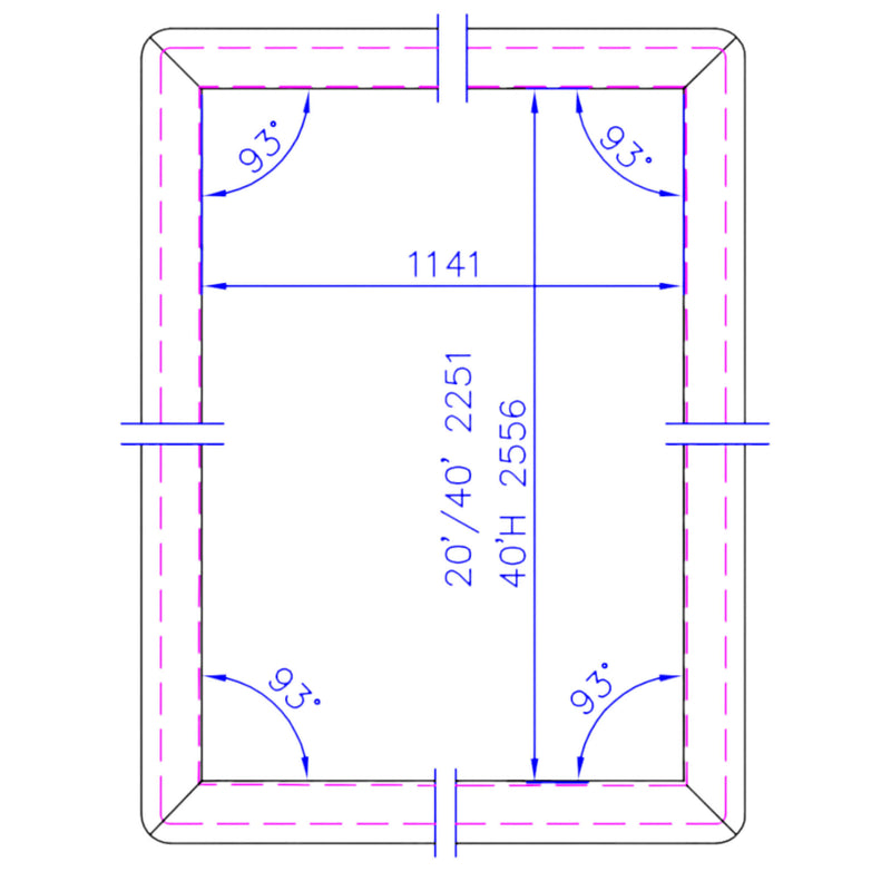 Tuerdichtung J-Profil rechte tuer Gesamtansicht