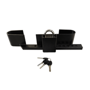 Tuerstangenschloss mit Buegelschloss_Ansicht vorne