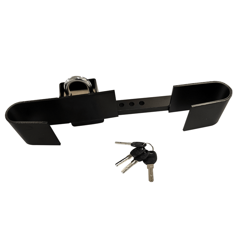 Tuerstangenschloss mit Buegelschloss_Ansicht hinten